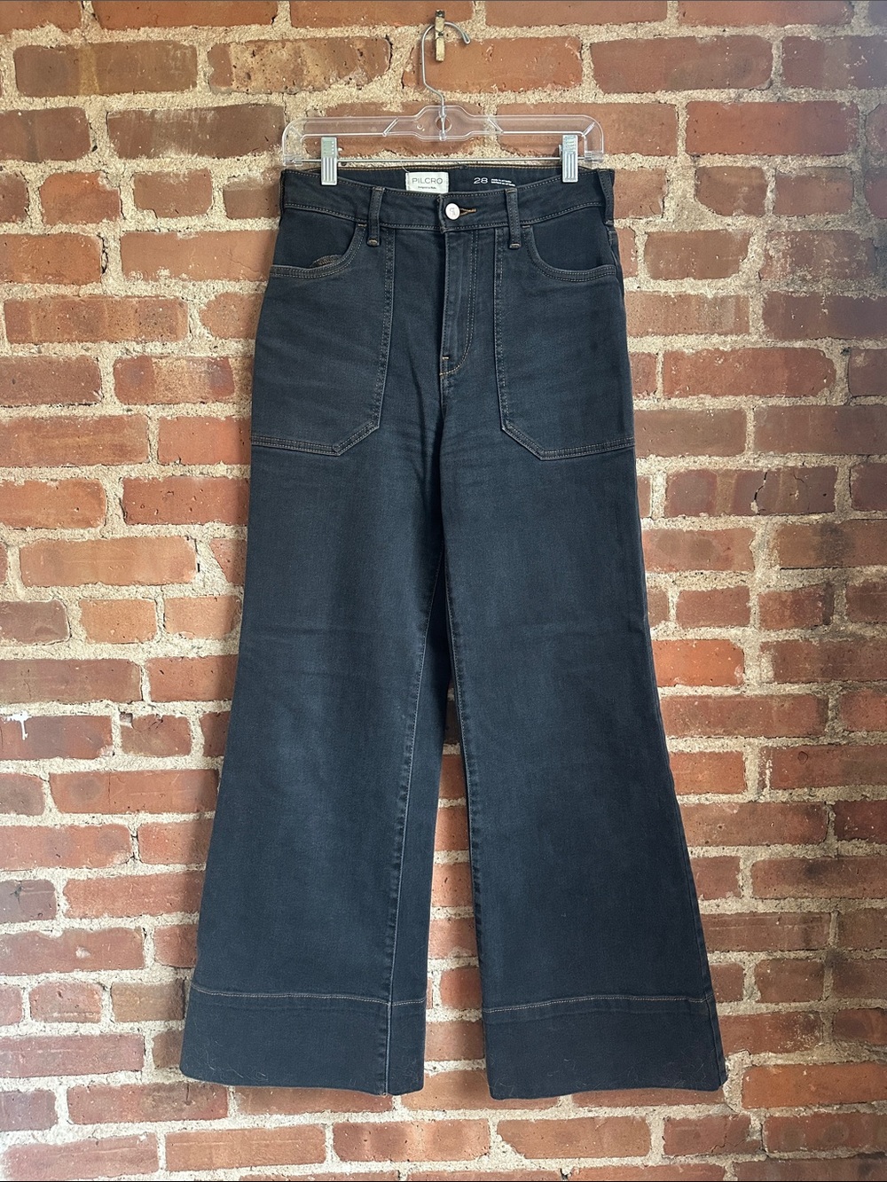 Pilcro Rylan Wide-Leg Rise Jeans